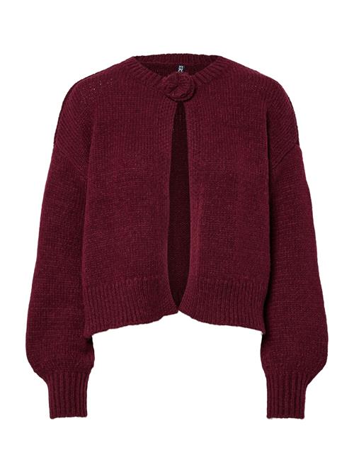 PIECES Cardigan 'PCJelena'  vinrød
