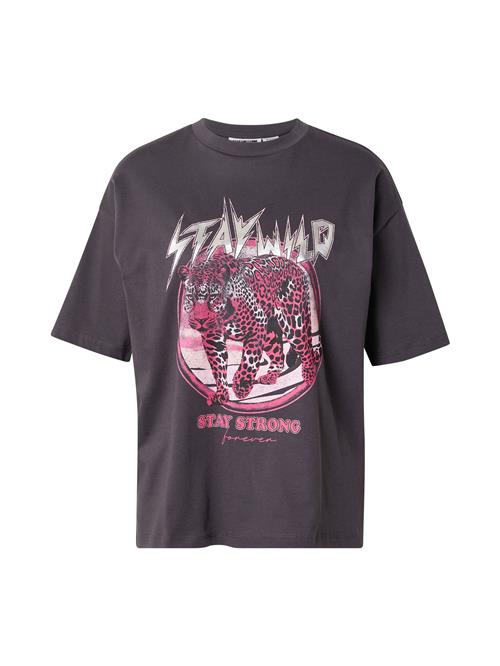 Noisy may Shirts 'NMKARLA'  mørkegrå / pink / sort / sølv