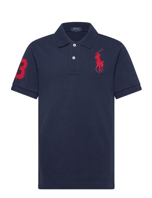 Slim Fit Cotton Mesh Polo Ralph Lauren Kids Navy