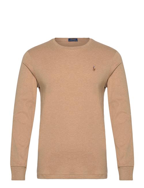 Custom Slim Fit Soft Cotton T-Shirt Polo Ralph Lauren Beige