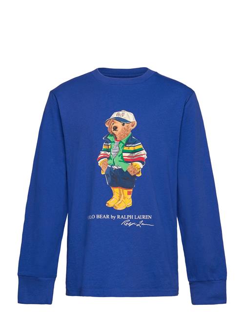 Polo Bear Cotton Long-Sleeve Tee Ralph Lauren Kids Blue