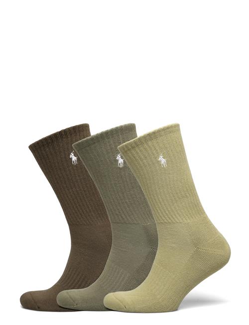 Cotton-Blend Crew Sock 3-Pack Polo Ralph Lauren Khaki