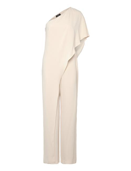 Cape Georgette -Shoulder Jumpsuit Lauren Ralph Lauren Beige
