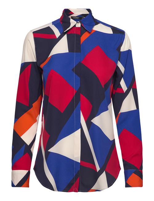 Classic Fit Print Crepe Shirt Lauren Ralph Lauren Patterned