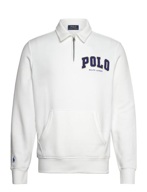The Rl Fleece Logo Collared Sweatshirt Polo Ralph Lauren White