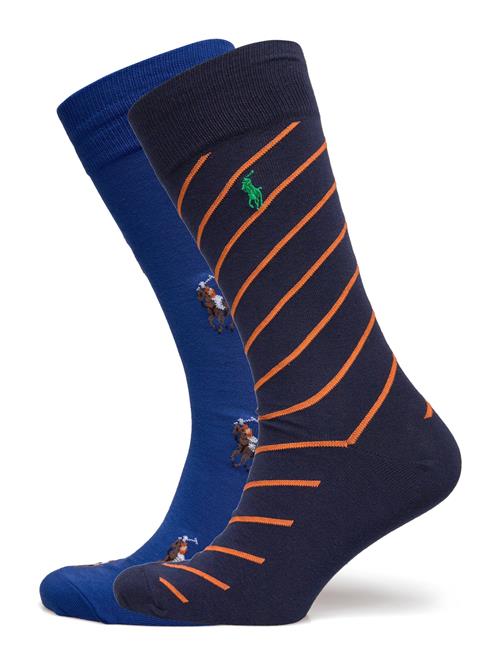 Allover Pony & Striped Sock 2-Pack Polo Ralph Lauren Patterned