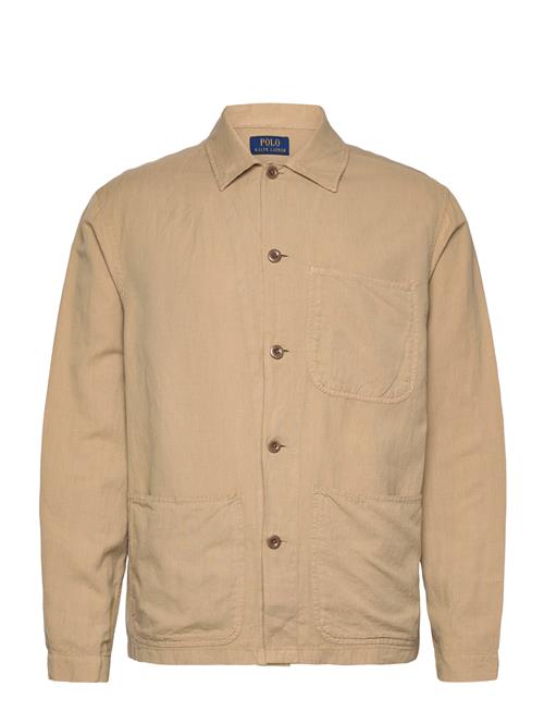 Linen-Cotton Overshirt Polo Ralph Lauren Beige