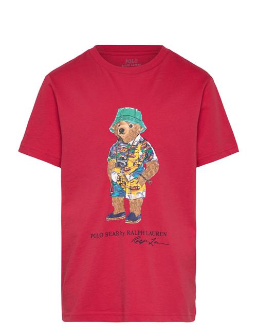 Polo Bear Cotton Jersey Tee Ralph Lauren Kids Red