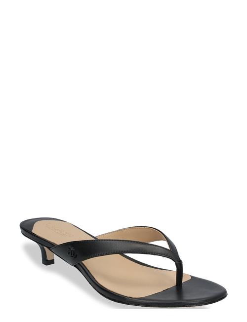 Francesca Calfskin Sandal Lauren Ralph Lauren Black