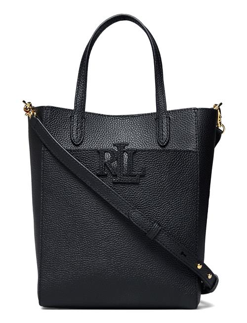 Pebbled Leather-Cmryn Sm Shp-Tte-Sm Lauren Ralph Lauren Black