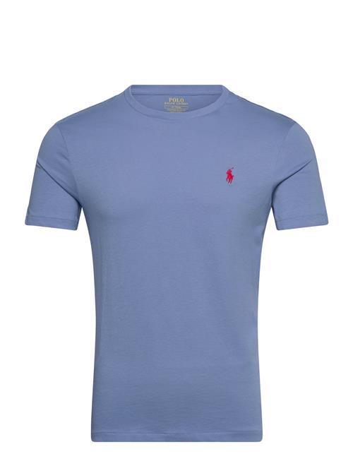 Custom Slim Fit Jersey Crewneck T-Shirt Polo Ralph Lauren Blue