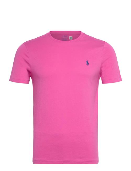 Custom Slim Fit Jersey Crewneck T-Shirt Polo Ralph Lauren Pink