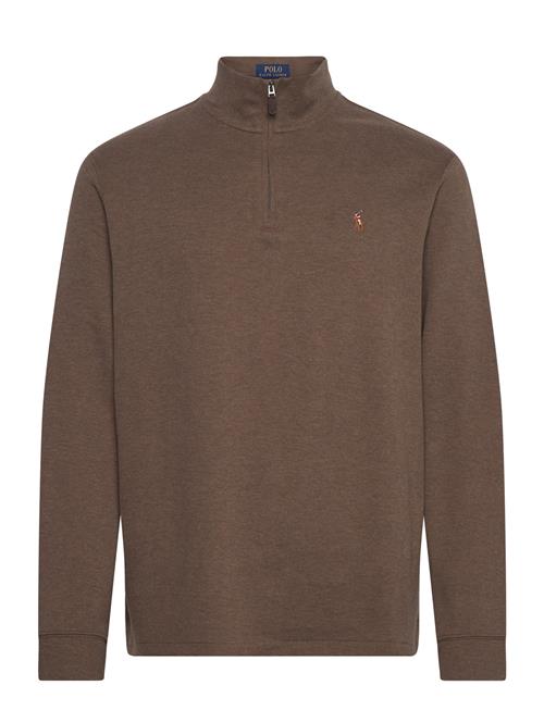 Estate-Rib Quarter-Zip Pullover Polo Ralph Lauren Brown