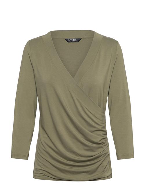 Surplice Jersey Top Lauren Ralph Lauren Green