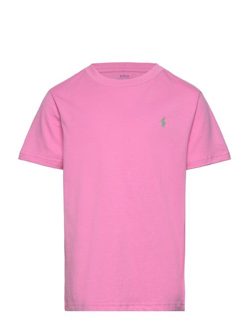 Cotton Jersey Crewneck Tee Ralph Lauren Kids Pink