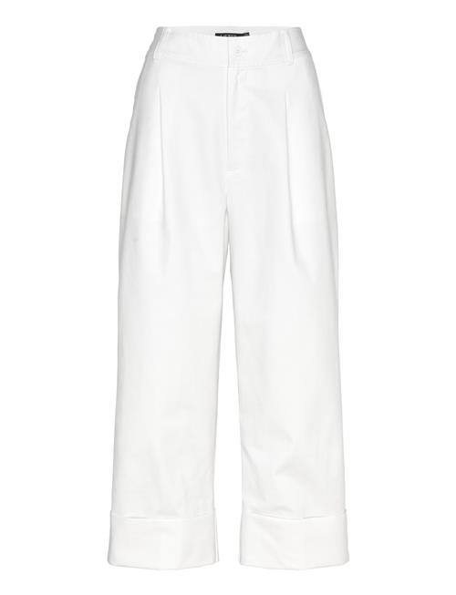 Double-Faced Stretch Cotton Ankle Pant Lauren Ralph Lauren White