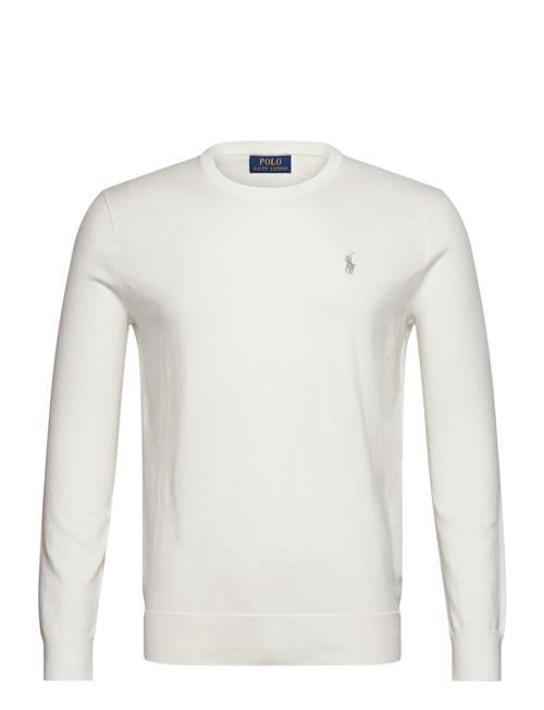 Slim Fit Textured Cotton Sweater Polo Ralph Lauren White