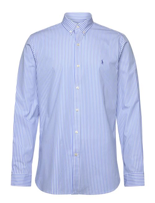 Slim Fit Striped Stretch Poplin Shirt Polo Ralph Lauren Blue