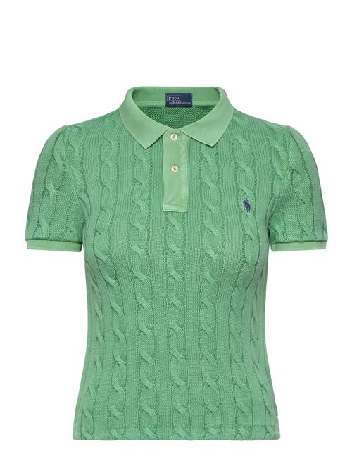 Cable-Knit Polo Shirt Polo Ralph Lauren Green