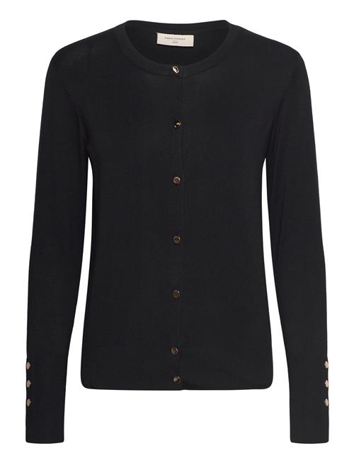 Cardigan From Freequent In A Soft, Fine-Knit Material. The Cardigan Has A Simple FREE/QUENT Black