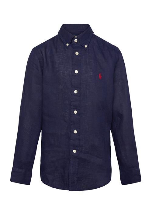 Linen Shirt Ralph Lauren Kids Navy