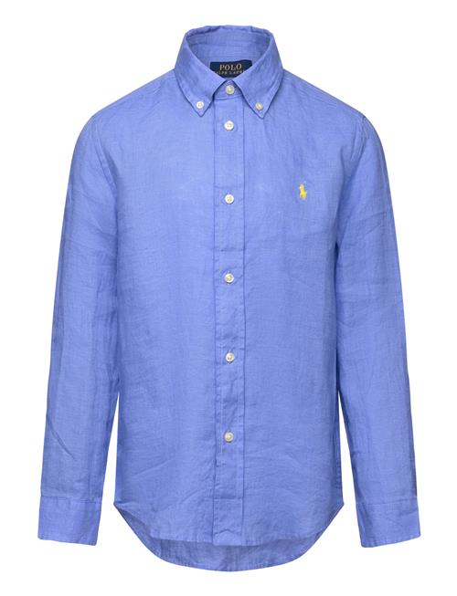 Linen Shirt Ralph Lauren Kids Blue