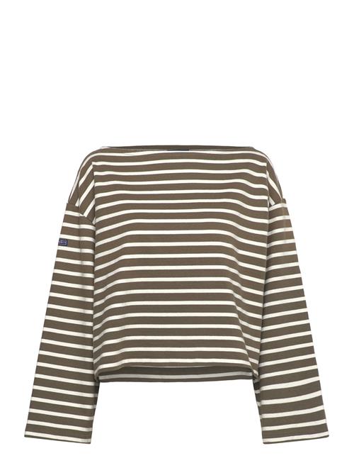 Striped Boatneck Mariner Tee Polo Ralph Lauren Khaki
