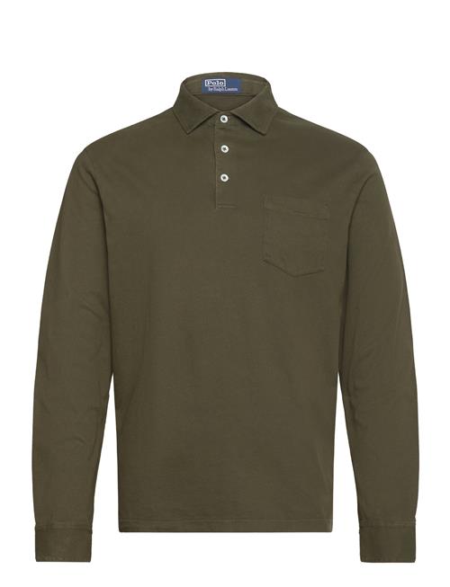 Classic Fit Sueded Jersey Polo Shirt Polo Ralph Lauren Green
