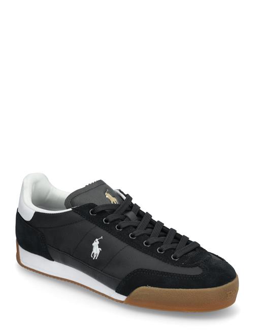 Hester Suede & Canvas Sneaker Polo Ralph Lauren Black