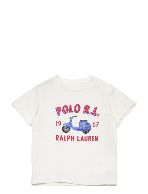 Logo Cotton Jersey Tee Ralph Lauren Baby Cream