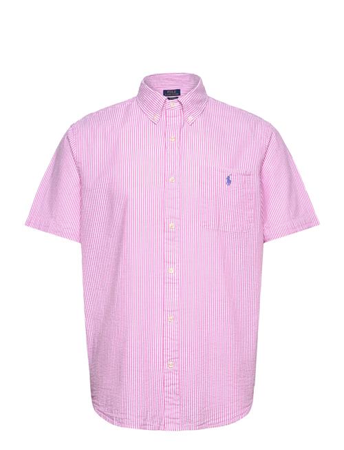 Custom Fit Seersucker Shirt Polo Ralph Lauren Pink
