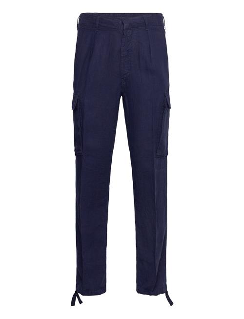 Lateef Slim Tapered Fit Linen Cargo Pant Polo Ralph Lauren Navy