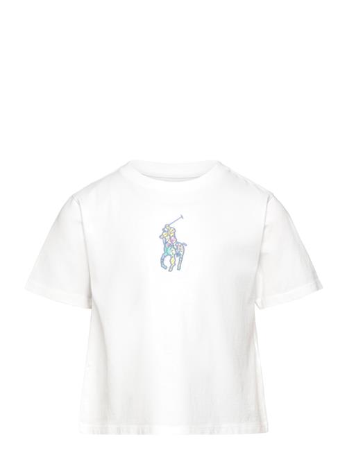 Big Pony Cotton Jersey Boxy Tee Ralph Lauren Kids White