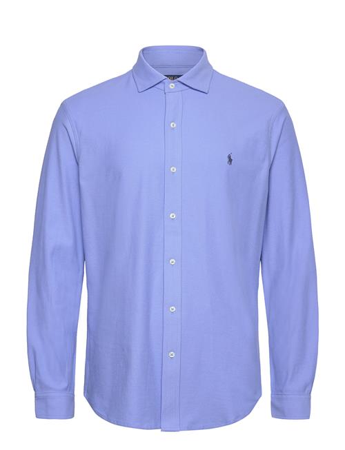H Ycomb-Knit Shirt Polo Ralph Lauren Blue