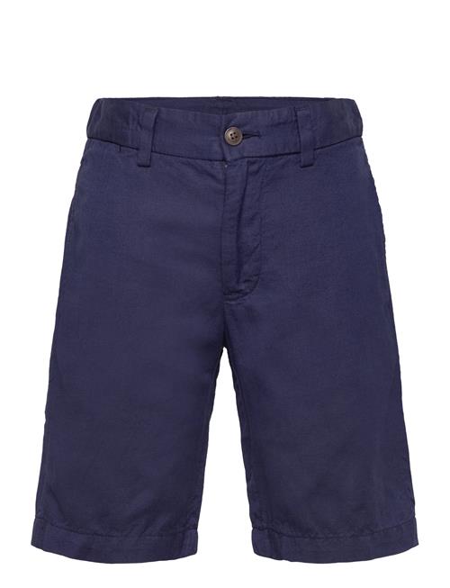 Straight Fit Linen-Cotton Short Ralph Lauren Kids Navy