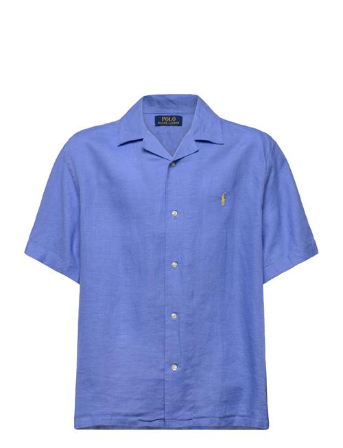 Linen Camp Shirt Ralph Lauren Kids Blue
