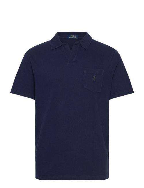 Standard Fit Cotton-Linen Polo Shirt Polo Ralph Lauren Navy