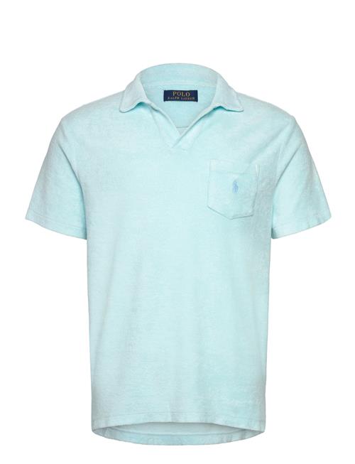 Mineral-Dyed Terry Polo Shirt Polo Ralph Lauren Blue