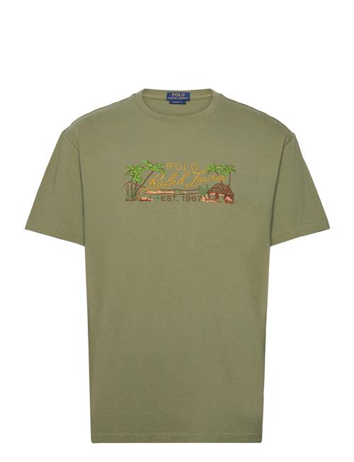 Classic Fit Embroidered Jersey T-Shirt Polo Ralph Lauren Green