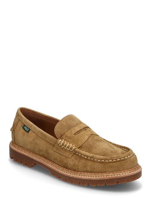 Jett Lug-Sole Suede Penny Loafer Polo Ralph Lauren Brown