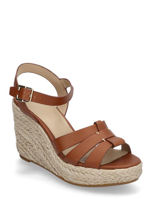 Soffia Calfskin Espadrille Lauren Ralph Lauren Brown