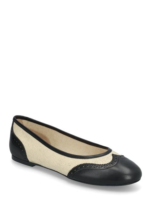 Jayna Wingtip Ballet Flat Lauren Ralph Lauren White