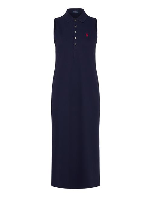 Stretch-Cotton Sleeveless Polo Dress Polo Ralph Lauren Navy