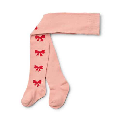 Flöss Vera Strømpe Warm Pink Bow  Warm Pink Bow-68/74 cm  Lyserød  68/74 cm  kvinde
