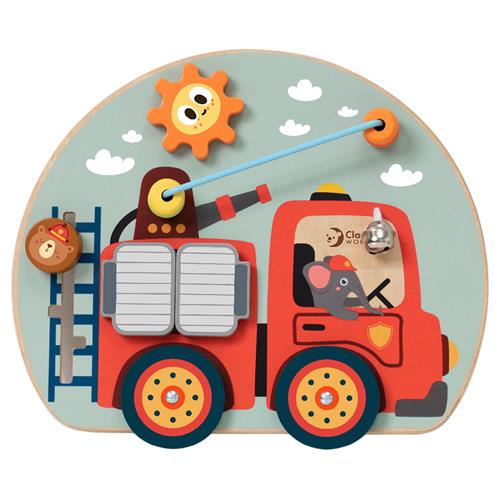 Classic World Brandbils-beskæftigelsestavle Rød  1-3 Y WoodenToys   1-3 år 1 Y+ Unisex