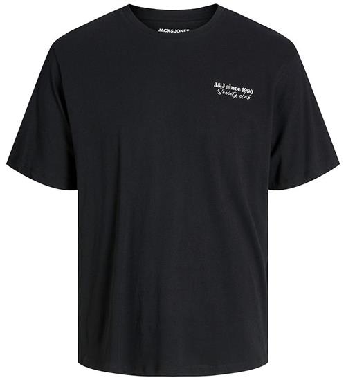 Jack & Jones T-shirt - JjNinety - Sort m. Hvid