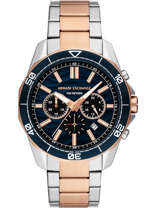 ARMANI EXCHANGE Analogt ur  natblå / guld / sort / sølv