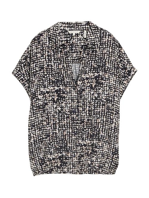 TOM TAILOR Bluse  beige / sort / hvid