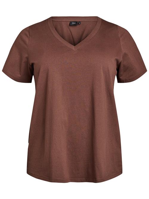 Zizzi Shirts 'VCHARLIN'  brun