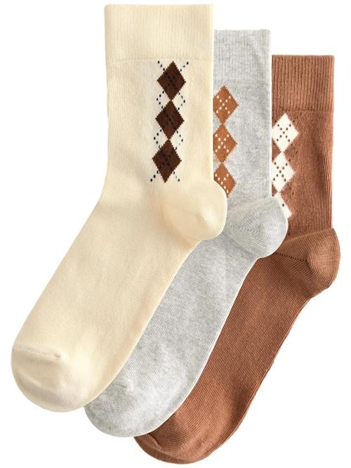 Next Sokker  beige / brun / grå-meleret